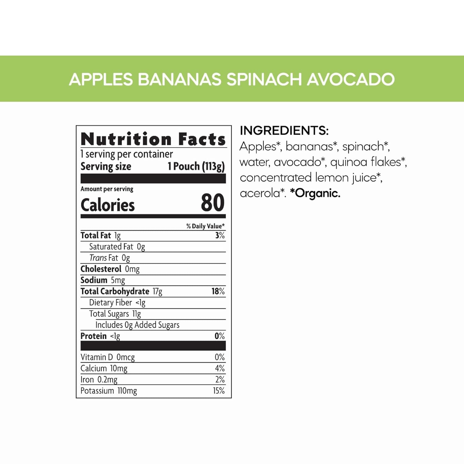 Love Child Organics Superblends Apples, Sweet Potatoes, Carrots + Blueberries Puree, 4 oz (Pack of 1), Non-GMO, by Nature’s Path(Apples  Bananas  Spinach + Avocado)