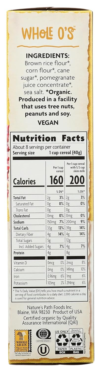 Natures Path, Cereal Whole OS Gluten Free Organic, 11.5 Ounce
