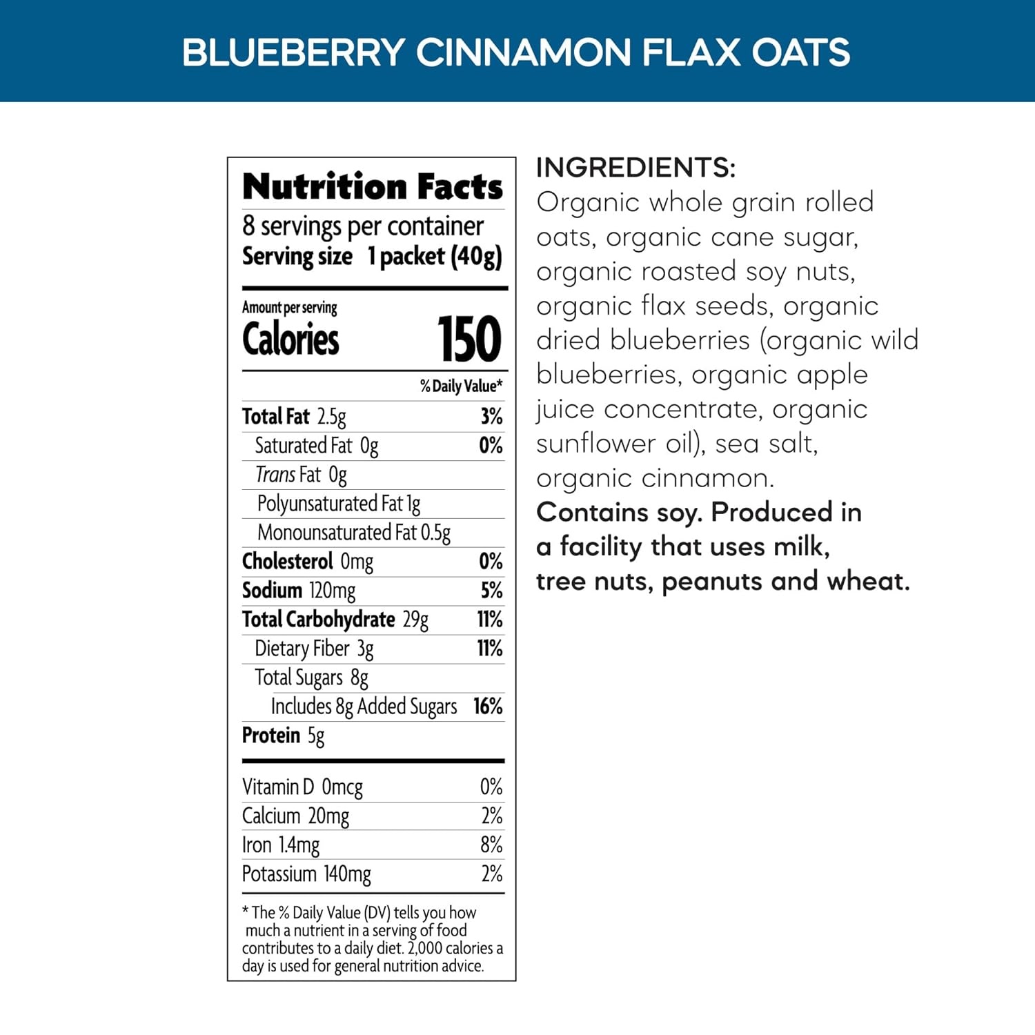 Nature’s Path Organic Quick Cook Quick Cook Steel Cut Instant Oatmeal, 11.3 oz (Pack of 6), Non-GMO(Blueberry Cinnamon Flax)