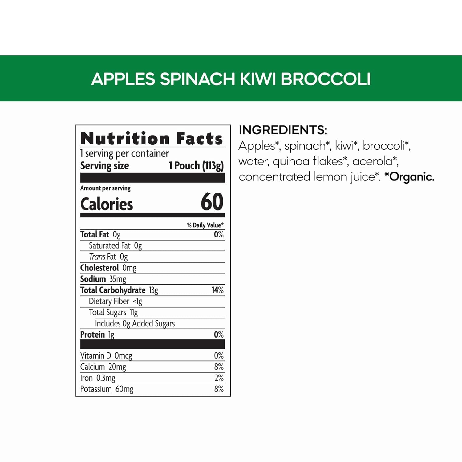Love Child Organics Superblends Apples, Sweet Potatoes, Carrots + Blueberries Puree, 4 oz (Pack of 1), Non-GMO, by Nature’s Path(Apples  Spinach  Kiwi + Broccoli)