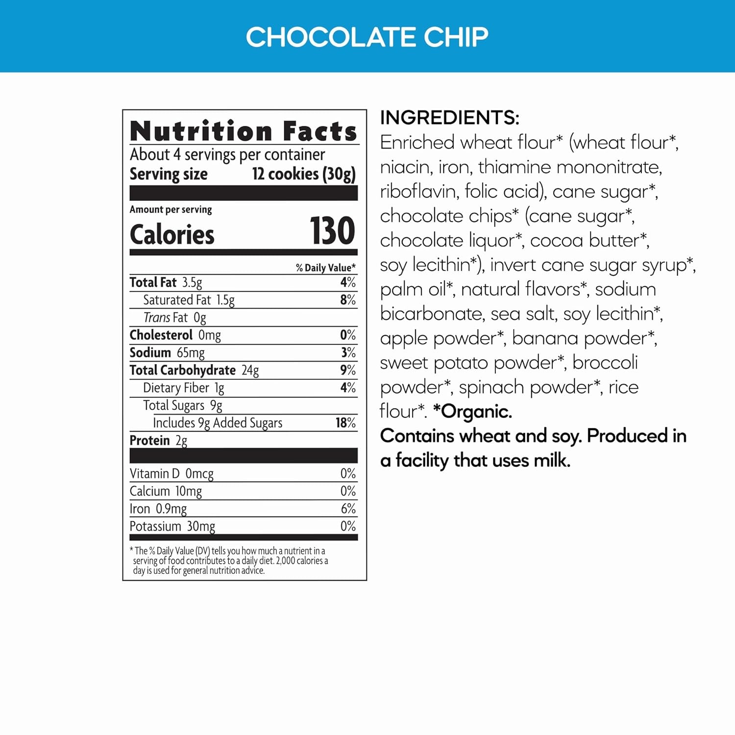 Love Child Organics Sea Friends Arrowroot Vanilla Cookies, 4.9 oz (Pack of 1), Non-GMO, by Nature’s Path(Chocolate Chip)
