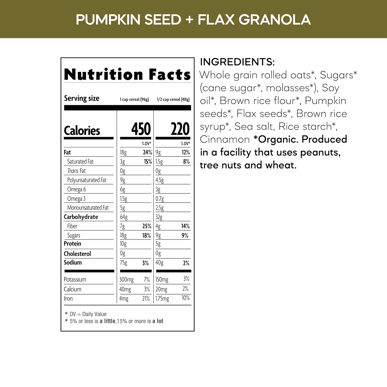 Nature’s Path Organic Hemp Hearts Granola, 25 lb (Pack of 1), Non-GMO(Pumpkin Seed + Flax)